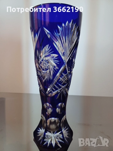 Сет от кристални вази и бонбониера, снимка 6 - Вази - 52778275