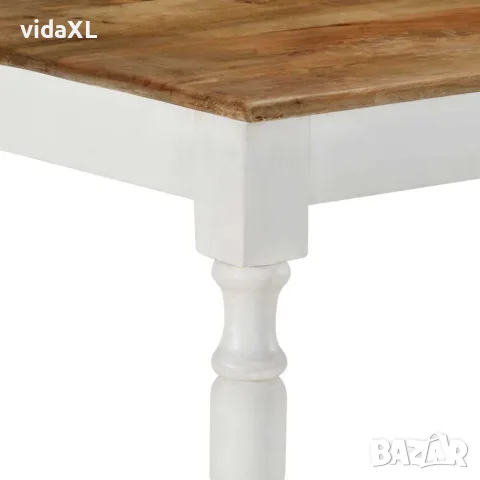 vidaXL Трапезна маса, 110x60x76 cм, мангово дърво масив, снимка 5 - Маси - 56147119