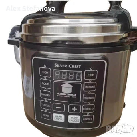Мултифункционален електрически уред за готвене под налягане Silver Crest 10 в 1, снимка 3 - Мултикукъри - 49558484