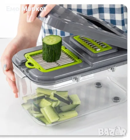 Мултифункционален съд за съхранение с приставки за рязане, снимка 12 - Други - 48984720