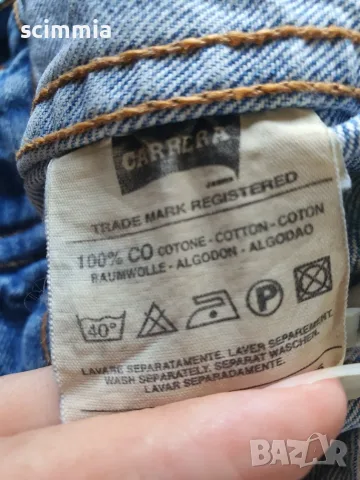 Винтидж дънково яке Carrera Jeans & Co. XL 100% памук синьо яке, снимка 12 - Якета - 55798158