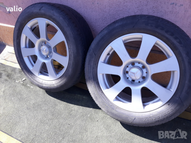 2БР ГУМИ С ДЖАНТИ 5/112/17  MERCEDES E,S, снимка 2 - Гуми и джанти - 36415486