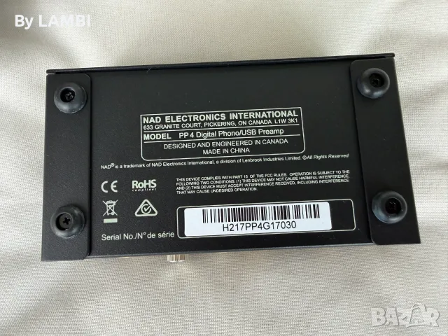 Digita Phono/USB Preamp NAD PP 4 предусилвател, снимка 4 - Грамофони - 56267544