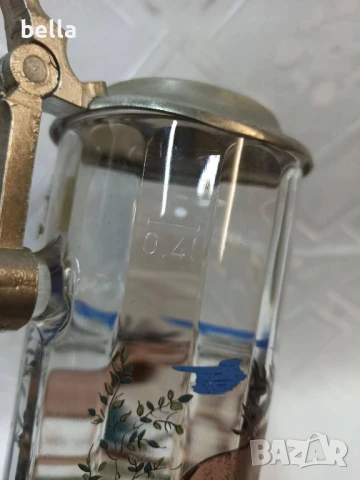 Немски стари стъклени масивни халби 5 броя с животни ,доста масивни 23 см височина., снимка 13 - Антикварни и старинни предмети - 50590492