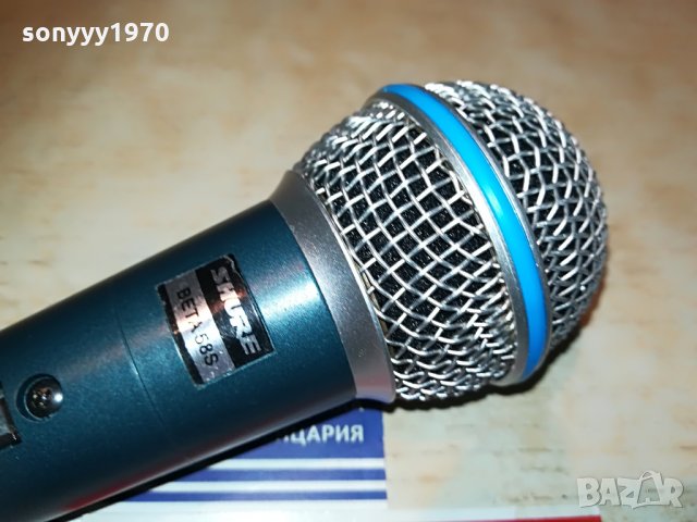 shure beta sm58s-жичен-внос швеицария, снимка 5 - Микрофони - 29709535