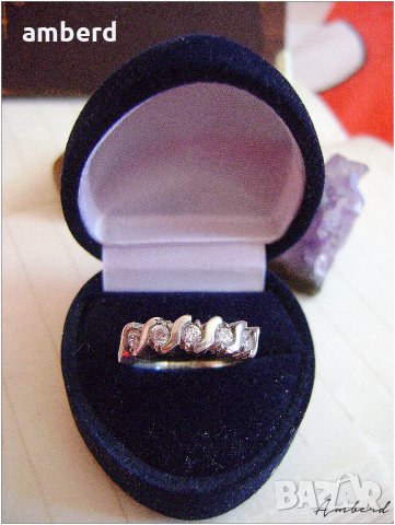 Сребърен пръстен  - модел R029, снимка 4 - Пръстени - 23398223