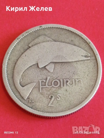 Сребърна монета 2 шилинга 1928г. Ирландия рядка за КОЛЕКЦИЯ 53040, снимка 7 - Нумизматика и бонистика - 53083186