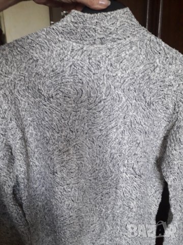 Дамско елегантно поло сребристо намачкана материя, снимка 5 - Блузи с дълъг ръкав и пуловери - 30037941