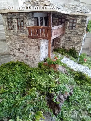 Макет на родопска къща-ръчна изработка., снимка 4 - Декорация за дома - 50028910