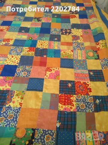 Покривка за легло и калъфки  Пачуърк , снимка 2 - Покривки за легло - 36684285