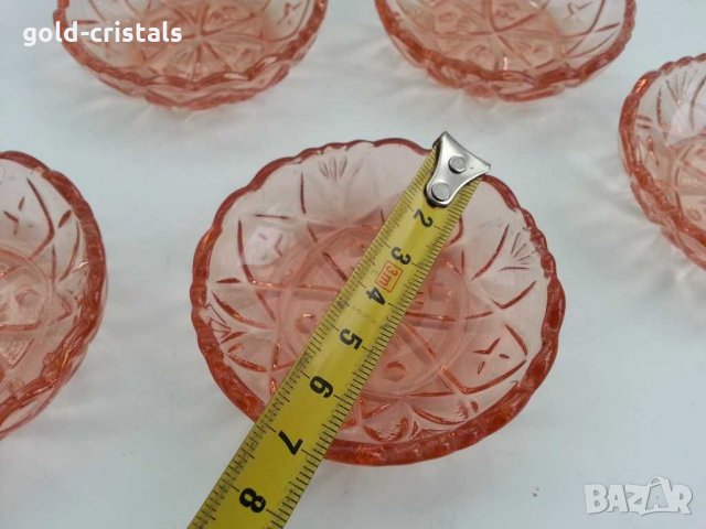 Стъклени чинии чинийки цветно стъкло, снимка 3 - Антикварни и старинни предмети - 30790254