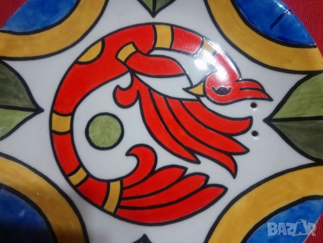 Ръчно рисувана чиния, снимка 2 - Антикварни и старинни предмети - 34895532