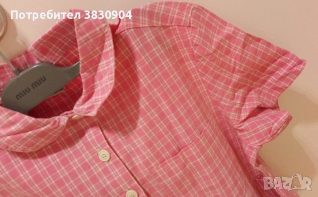 Рокля Benetton size XL, 100% памук, розова, снимка 9 - Детски рокли и поли - 42206756