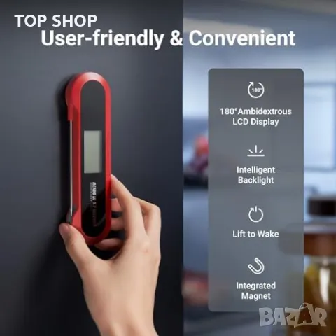 Нов Прецизен термометър за готвене месо кухня с въртяща се сонда, снимка 4 - Други стоки за дома - 49804809