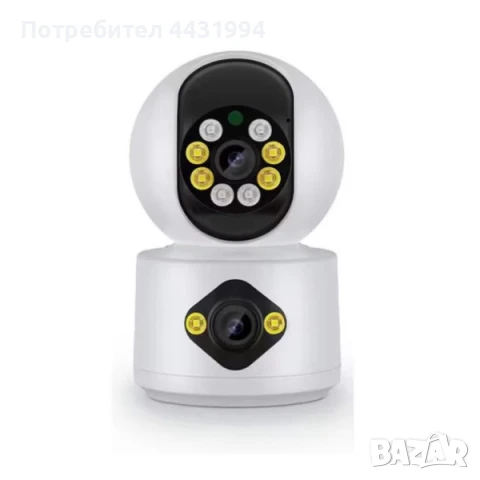 Камера за наблюдение и бебефон LYLU – Full HD 1080P с 360° ротация и управление чрез приложение, снимка 1