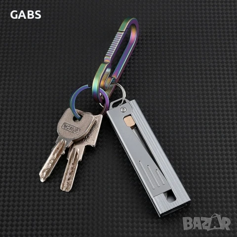 Джобно гравитационно ножче от алуминий, снимка 3 - Ножове - 50672401