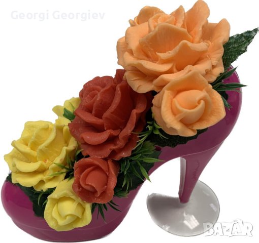 Цветя от глиц.сапун, снимка 13 - Изкуствени цветя - 37135788