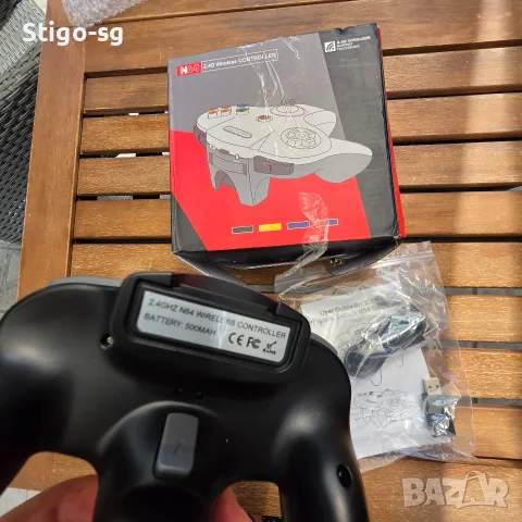 Безжичен N64 контролер за Switch игри, 2.4GHZ Безжичен N64 Дистанционно управление , снимка 3 - Аксесоари - 55977479