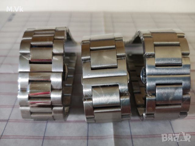   Масивни  верижки   за  часовник от неръждаема стомана  - 22mm, снимка 3 - Каишки за часовници - 34458270