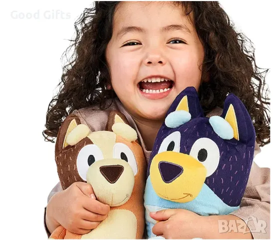 Комплект 4броя Плюшени играчки Блуи и Бинго цялото семейство, снимка 7 - Плюшени играчки - 48410192