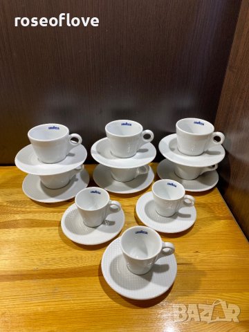 Лаваца / Lavazza оригинални италиански порцеланови чаши за кафе и капучино модел 2, снимка 2 - Чаши - 40095220