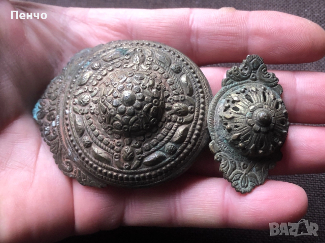 автентична възрожденска пафта - половинка, снимка 9 - Антикварни и старинни предмети - 50575543