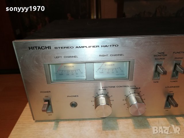 поръчан-HITACHI HA-170 RETRO AMPLIFIER-MADE IN JAPAN, снимка 9 - Ресийвъри, усилватели, смесителни пултове - 30158879