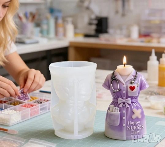  Молд престилка мед.сестра, снимка 5 - Форми - 54343634