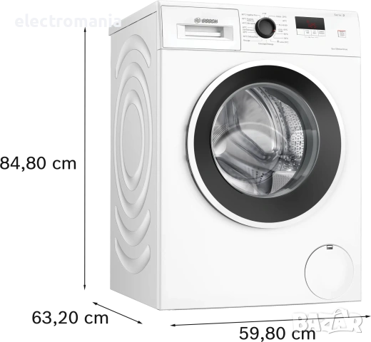 НЕУПОТРЕБЯВАНА!!! пералня Bosch Serie 2 ЕcoSilenceDrive WGE02405FR 7кг