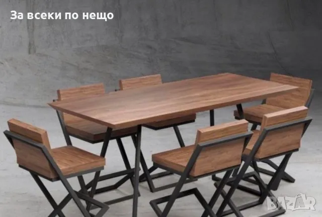 Ръчно изработени столове и трапезни маси, снимка 2 - Столове - 48526325