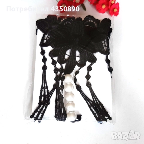 Еротично бельо - прашки с топчета и красиви дантелени висулки - Код: P1359, снимка 8 - Бельо - 51988566