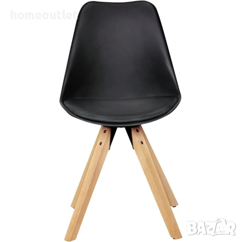 Трапезни столове с крака от масивна дървесина, к-т от 4 бр. - LQ-YB-4HEI, снимка 5 - Столове - 50738760