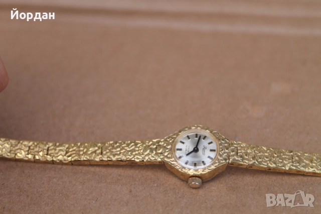 Швейцарски позлатен дамски часовник 'Reno'  /17 камъка/, снимка 11 - Дамски - 51811131