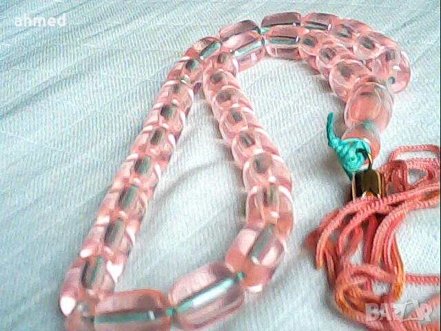 редка кехлибарна броиница ии кварцз, снимка 3 - Антикварни и старинни предмети - 40869310