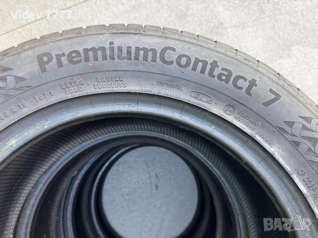Летни гуми Continental Premium Contact 7 235/60/R18 V XL 4 броя, снимка 5 - Гуми и джанти - 51590073