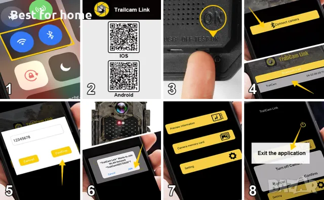 Ловна камера Wifi Hapimp PH810W- 4K 48MP с 32 GB карта подарък, снимка 13 - Комплекти за видеонаблюдение - 50051038