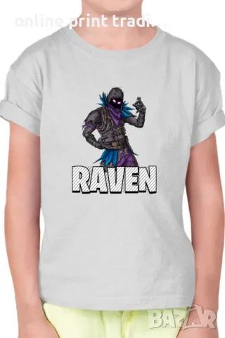 Детска тениска Фортнайт Fortnite Raven 02, снимка 4 - Детски тениски и потници - 48524305