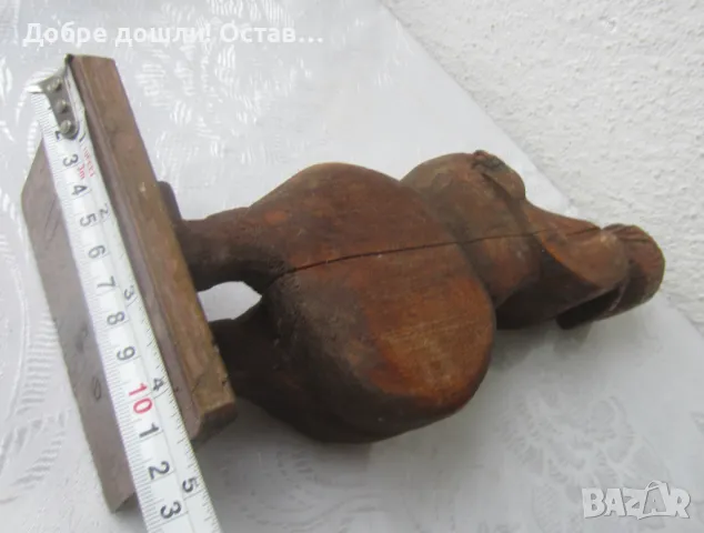 Стара дървена фигура, дърворезба и други дървени фигури, снимка 12 - Антикварни и старинни предмети - 50211310