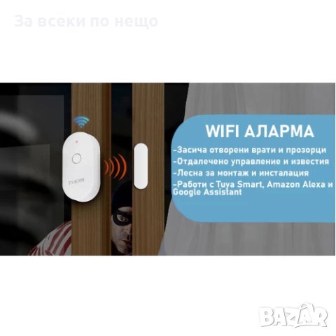 Безжична аларма за прозорци и врати с Wi-Fi управление, снимка 2 - Друга електроника - 44265054