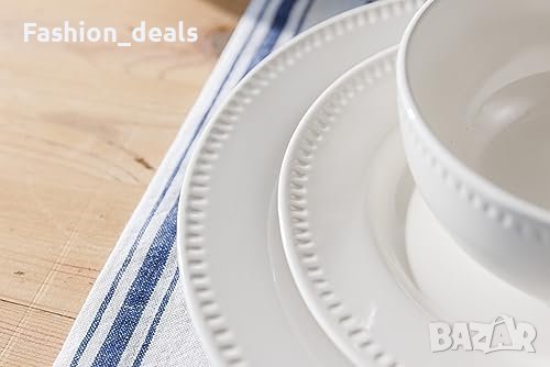 Нов комплект от 4 броя Елегантни Чинии Mikasa Cranborne Дом Подарък, снимка 6 - Други стоки за дома - 42774823