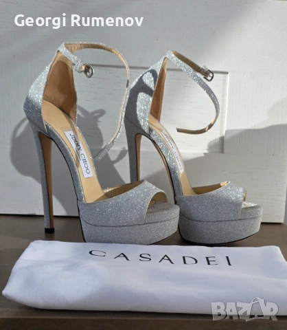 Бални/Сватбени обувки Jimmy Choo, снимка 2 - Дамски обувки на ток - 54308428