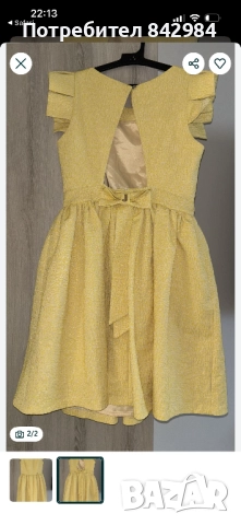 Страхотна жълта рокля Junona, снимка 4 - Рокли - 52554092