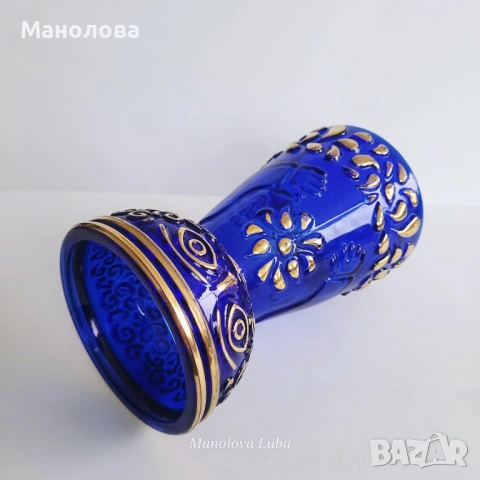 Винтидж дизайн от 70те. ваза от стъкло Walther Glas, стил мид-сенчъри модерн (Mid-Century Modern)., снимка 10 - Други ценни предмети - 54362235