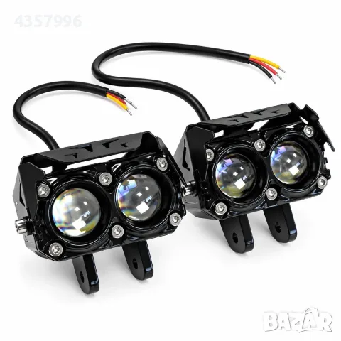 Халоген за мпс 2LED 12-24V - БЯЛО/ЖЪЛТО, 2бр, снимка 3 - Аксесоари и консумативи - 56228143