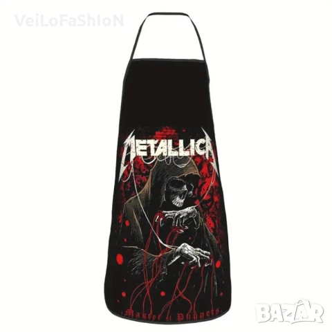 Нова готварска престилка на музикалната група METALLICA, снимка 5 - Подаръци за мъже - 51565261
