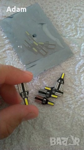 LED Лед крушки Т10 габарити плафон и номер, снимка 3 - Аксесоари и консумативи - 29922980