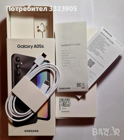 Samsung Galaxy A05s 64GB Black, снимка 3 - Samsung - 53214631