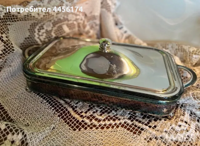 Maestri Italy Да поднесеш ястието със стил♥️ Посребрен съд за сервиране , снимка 9 - Прибори за хранене, готвене и сервиране - 50340871