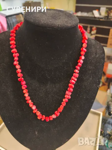 Колие от червен корал 