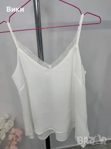 Бял потник с дантела, универсален размер, снимка 12 - Потници - 50085999